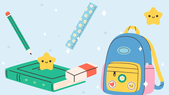 Aperçu du jeu éducatif Les fournitures scolaires