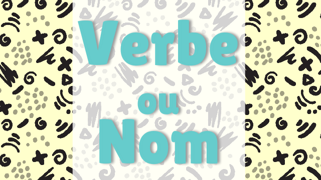 Aperçu du jeu éducatif Les noms et les verbes
