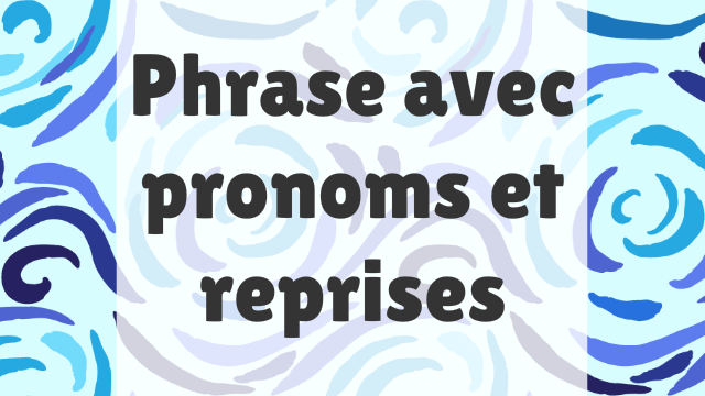 Aperçu du jeu éducatif Pronoms et reprises