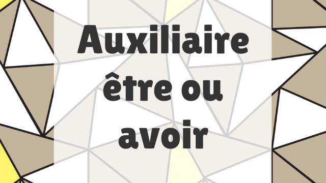 Aperçu du jeu éducatif Auxiliaire être ou avoir