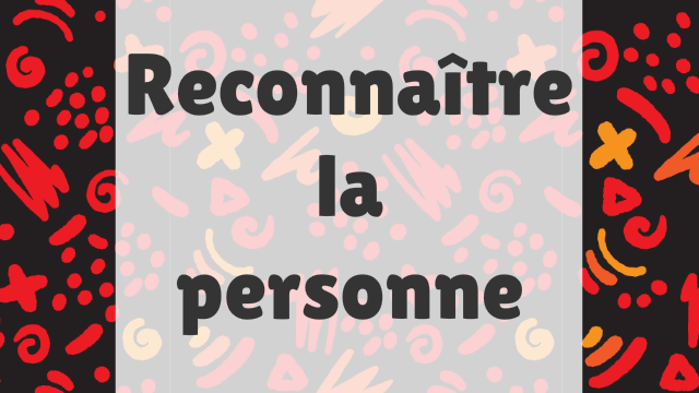 Aperçu du jeu éducatif Reconnaître la personne