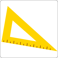 A set squareUne équerre