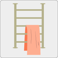 Un sèche-serviettes