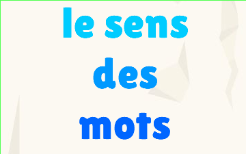 CM1 Sens des mots 12